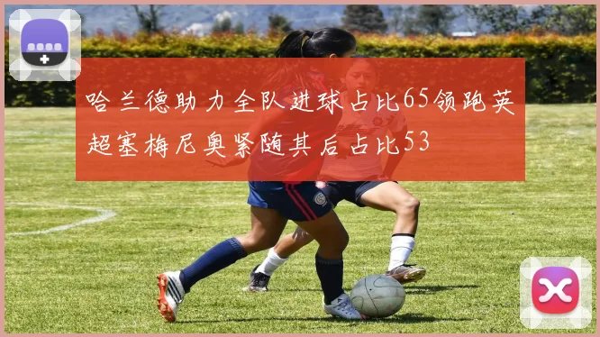 哈兰德助力全队进球占比65领跑英超塞梅尼奥紧随其后占比53